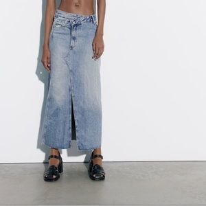 Long denim skirt - Zara TRF
